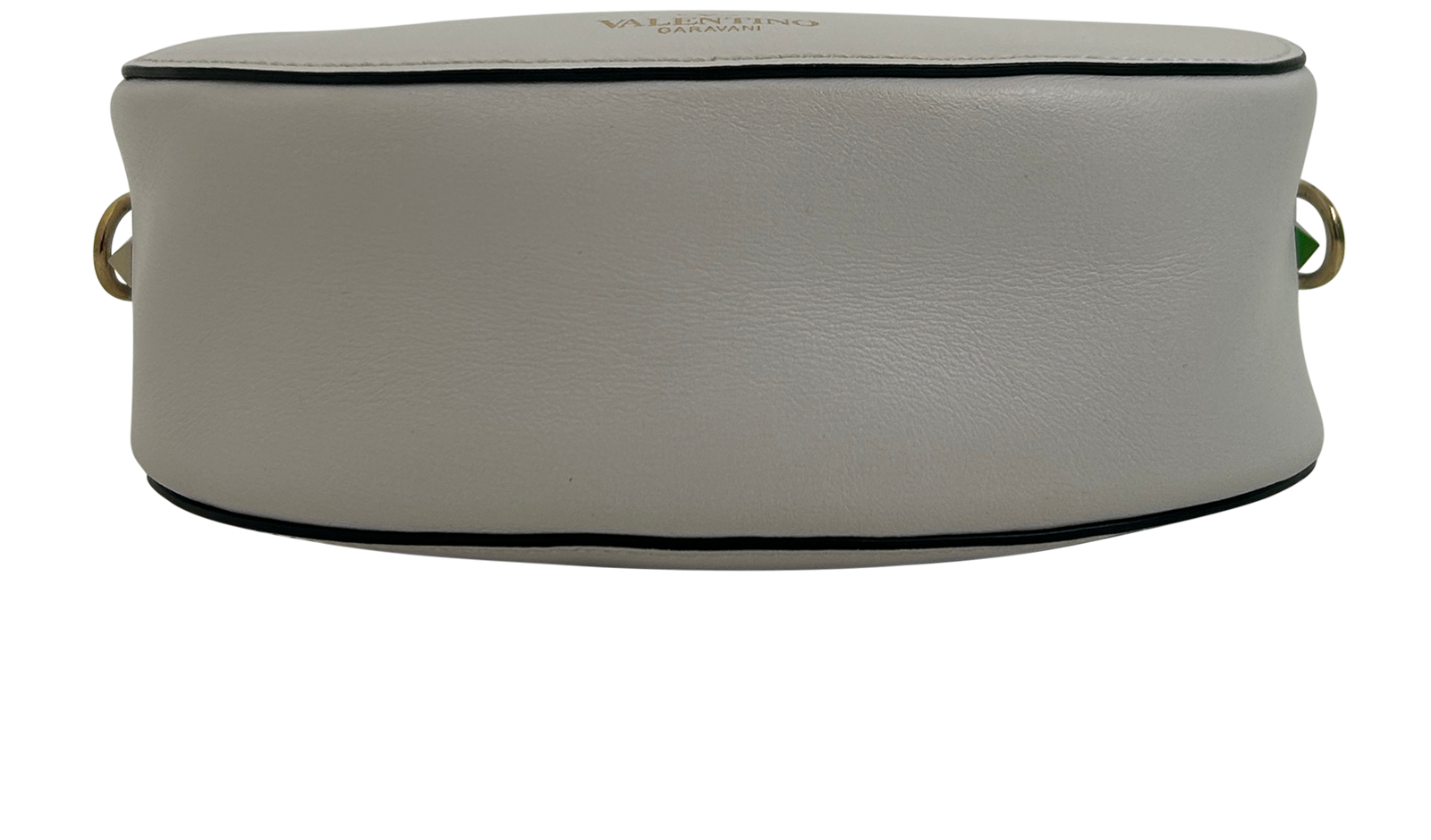 Camera Bag Logo Rockstud, 490&euro;, Bolso, Blanco, Animal - Piel, Vista superior