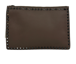 Valentino,Pouch Rockstud,Piel/Tachuelas,Beige,Db,4*