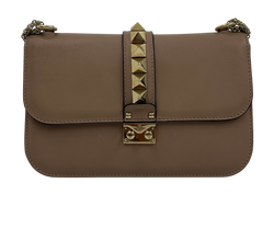 Rockstud Bandolera,Piel,Beige/Rosa,3*