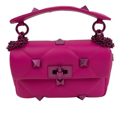 Roman Stud, 790&euro;, Bolso, Rosa, Animal - Piel, Vista frontal
