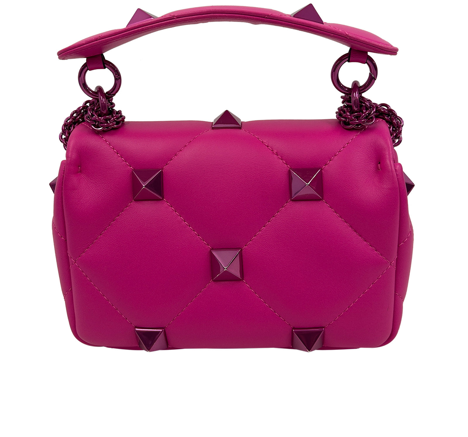 Roman Stud, 790&euro;, Bolso, Rosa, Animal - Piel, Vista trasera
