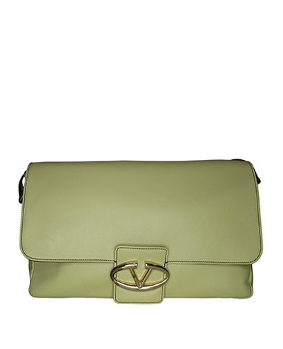 Bolso Al Hombro, 220€, Bolso, Amarillo, Animal - Piel, Vista frontal