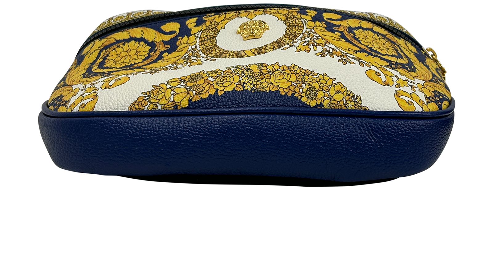 Riñonera Barocco, 390&euro;, Bolso, Amarillo/Azul/Blanco, Animal - Piel, Vista superior