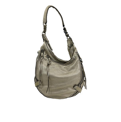 Hobo Metallic Large, 210&euro;, Bolso, Beige, Animal - Piel, Vista frontal