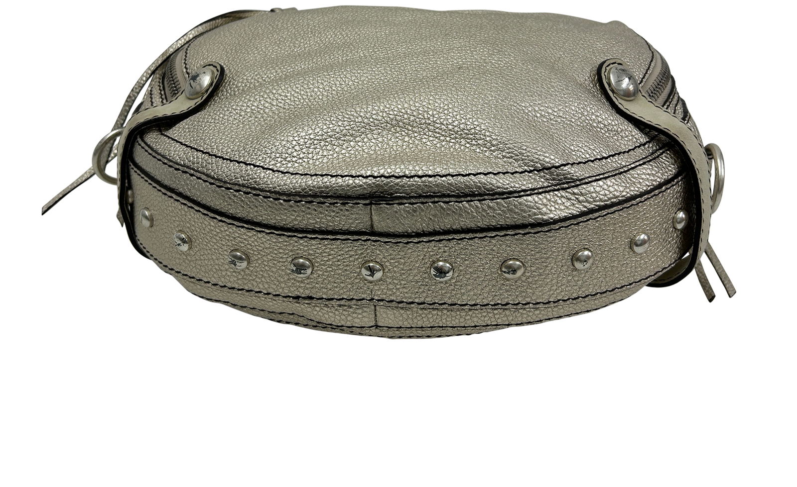Hobo Metallic Large, 210&euro;, Bolso, Beige, Animal - Piel, Vista superior