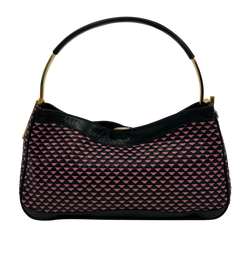 Hobo Gianni Vintage,Piel,Trenzado,Negro/Rosa,DB,3*