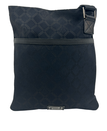 Bandolera, 100€, Bolso, Negro, Tejido - General, Vista frontal