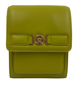 Bandolera Rectangular Medusa,Piel,Verde/Dorado,DB,4*