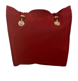 Gianni Versace, Tote Vintage, Lona, Rojo,2