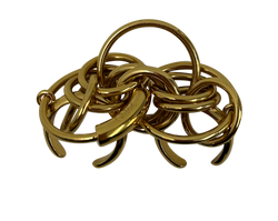 Chloe Anillo Multi, Metal, Dorado,Case, Box, 4*