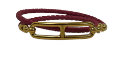 Hermes,Roulis Doble Tour,Piel/Metal,Rosa/Dorado,LE0253,Db,Box,4*