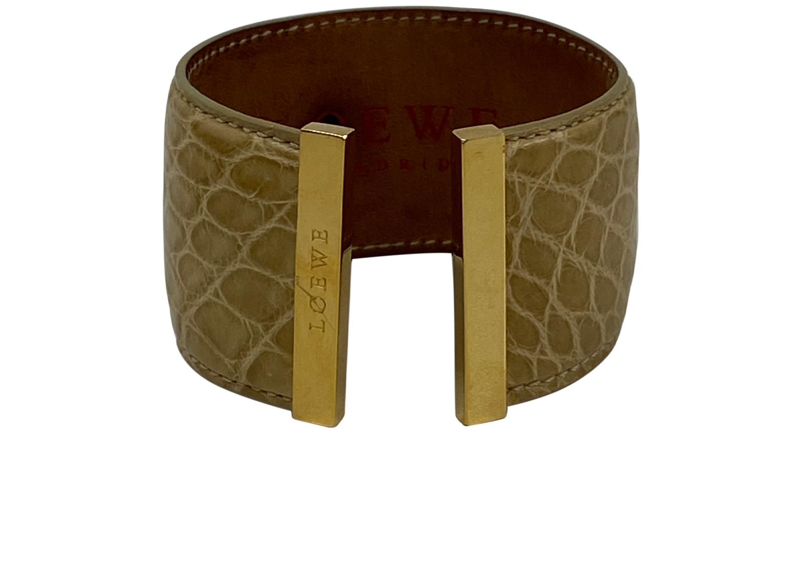 Loewe Brazalete, 110&euro;, Joyería, Beige, Animal - Piel, Vista trasera