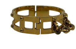 Louis Vuitton Brazalete Lock It, Metal, Dorado, LE0154,3*