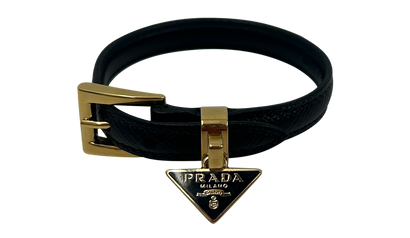 Prada Brazalet, 320&euro;, Joyería, Negro, Animal - Piel, Vista frontal
