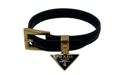 Prada Brazalet, Saffiano, Negro, Box, 3*