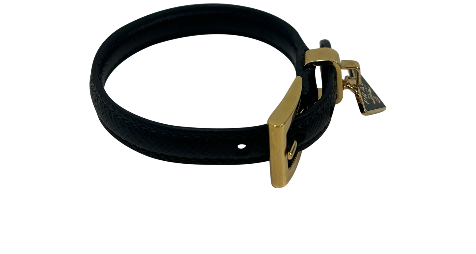 Prada Brazalet, 320&euro;, Joyería, Negro, Animal - Piel, Vista lateral