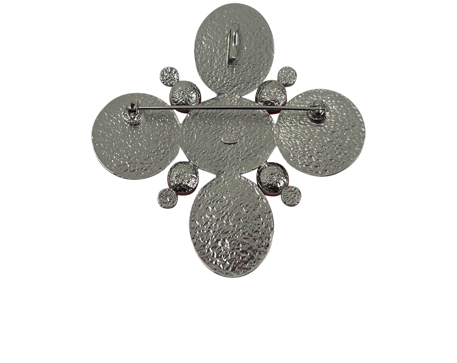 Chanel Broche, 420&euro;, Accesorios, Amarillo/Plata/Rosa, Metal - Plateado, Vista trasera