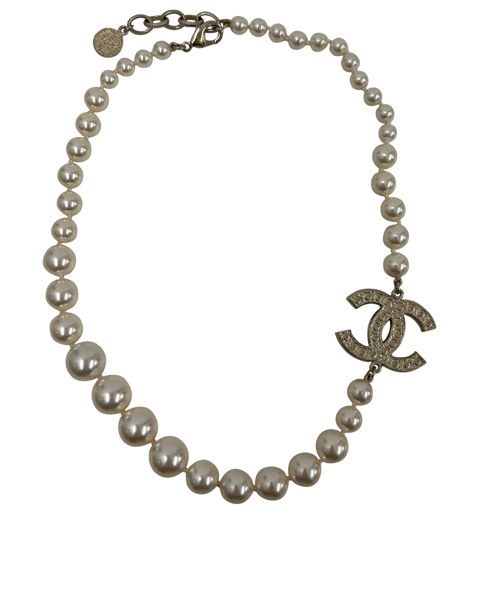 Chanel Collar, 890&euro;, Joyería, Oro/Perla, Metal - Cobre, Vista trasera