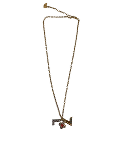 Louis Vuitton Collar Pandon, Metal, Dorado/Plata, LE1102