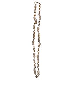 Chanel Collar Vintage, Perlas, Metal, Blanco/Dorado,2, 8