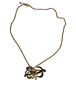 Loewe Collar, Anagrama, Candado, Dorado