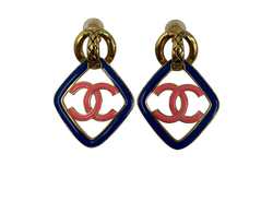 Chanel Pendientes, Metal/Acetato, D/A/R, C22,3*